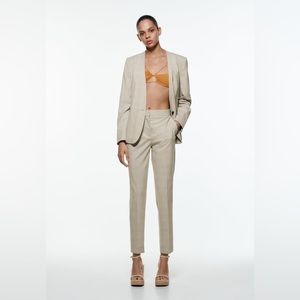 Zara Basic Plaid Blazer